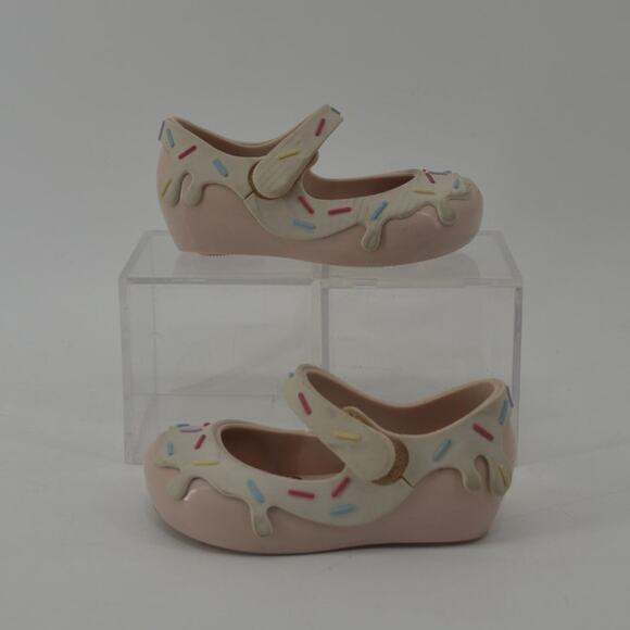 Mini Melissa Baby Size 6 Ice Cream Sprinkle Mary Jane Shoes - Picture 9 of 11